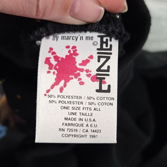 Vintage 90s Marcy'n ME EZL Butterfly Collared Sweater One size fits all - Picture 5 of 5